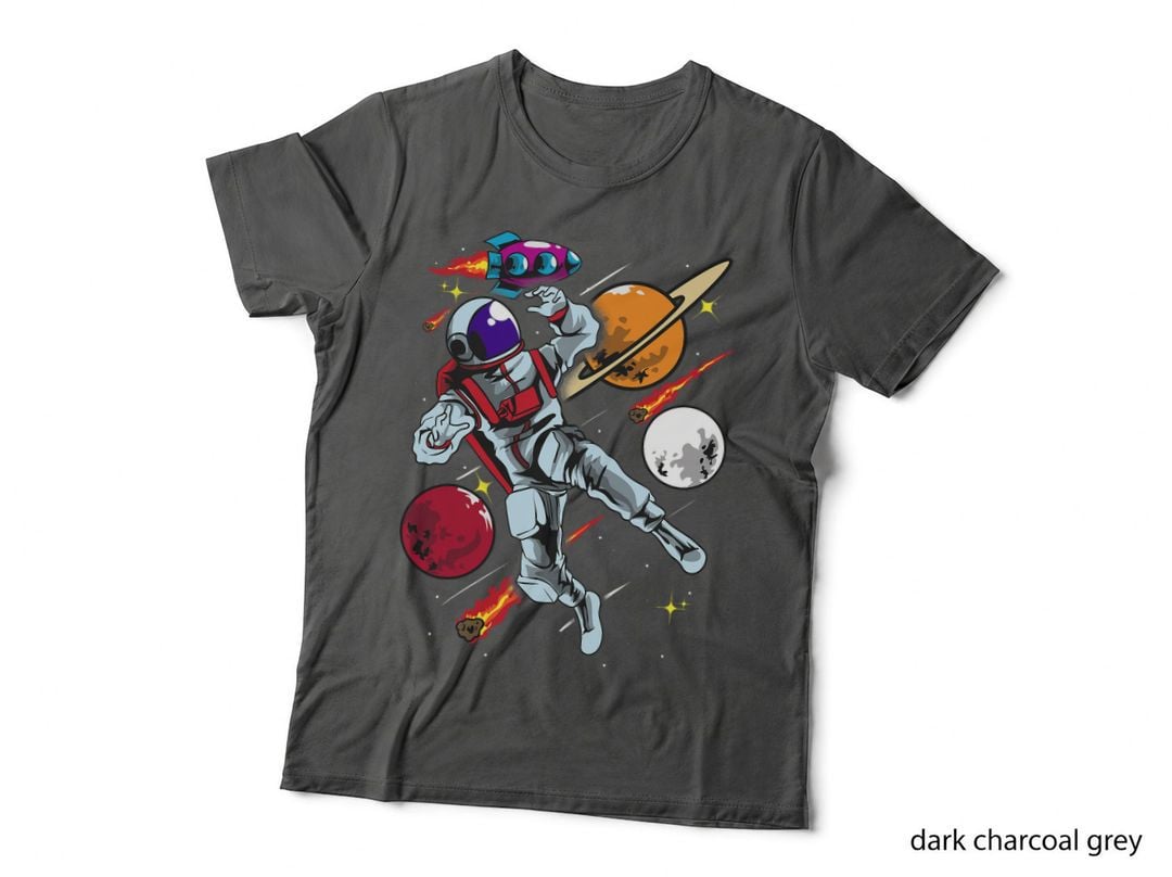 Astronaut Outer Space Tshirt Gift Men Women Boys Girls T-Shirt
