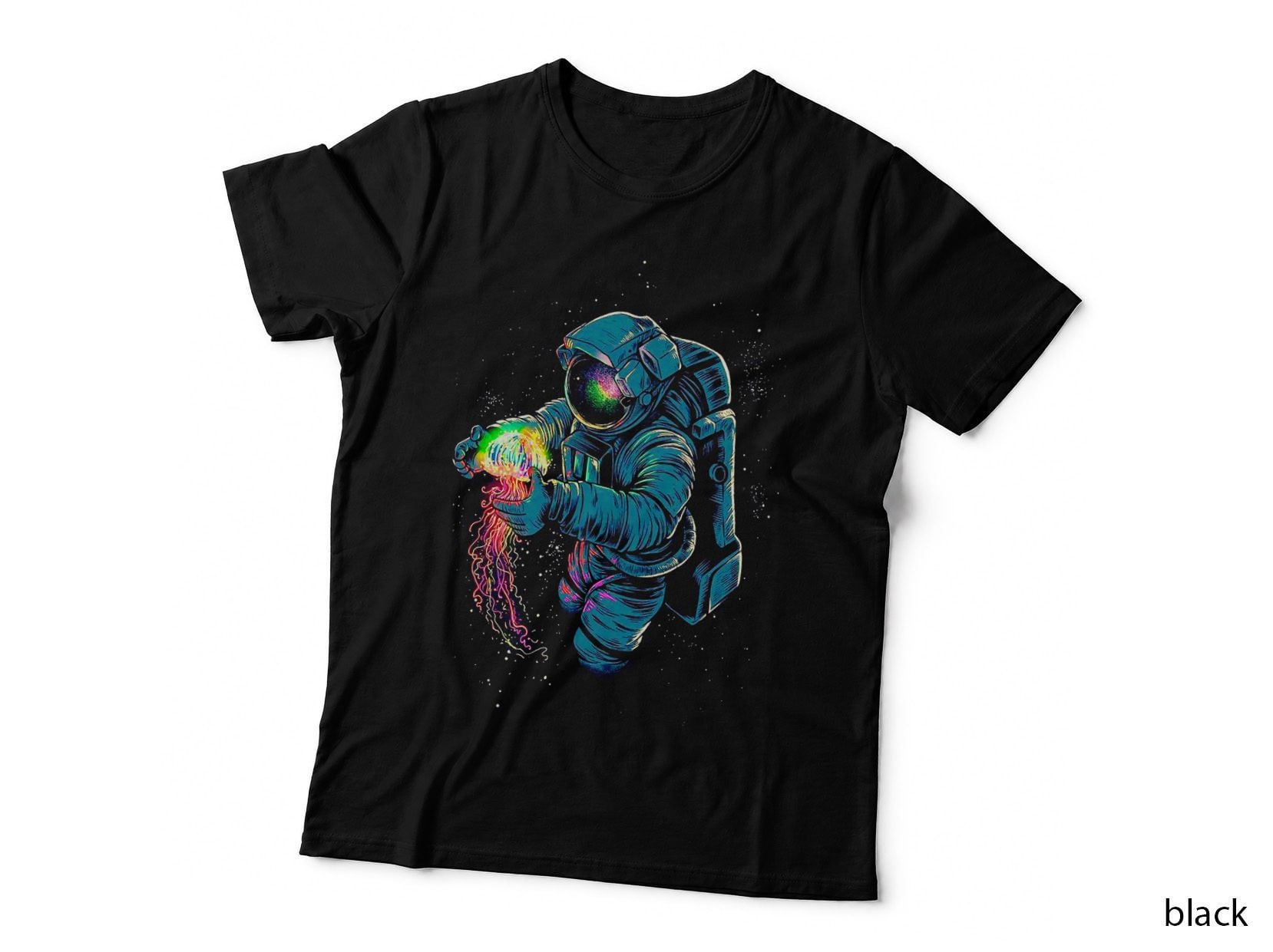 Astronaut Space Helmet T-Shirt, Sci-Fi Futuristic Style