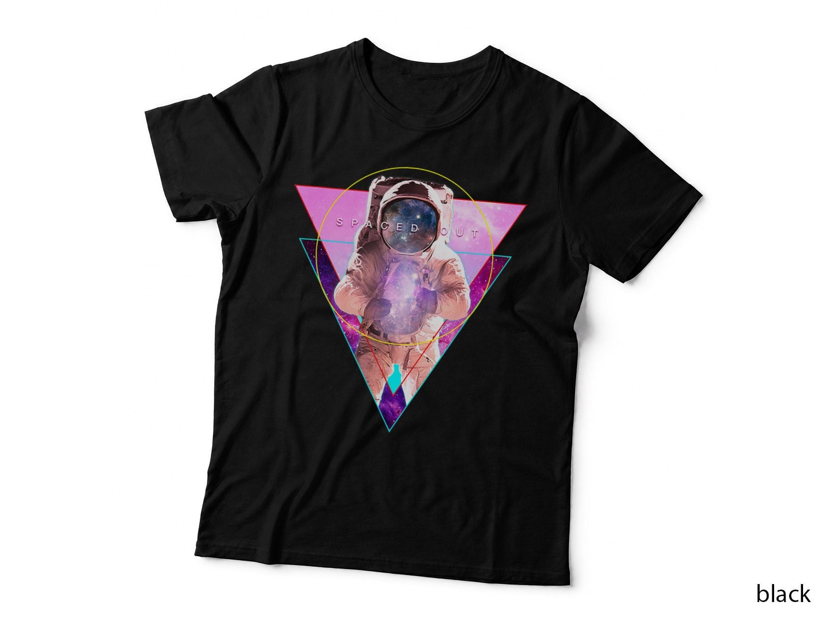 Astronaut Spaced Out Vaporwave Outer Space Galaxy Art T-Shirt