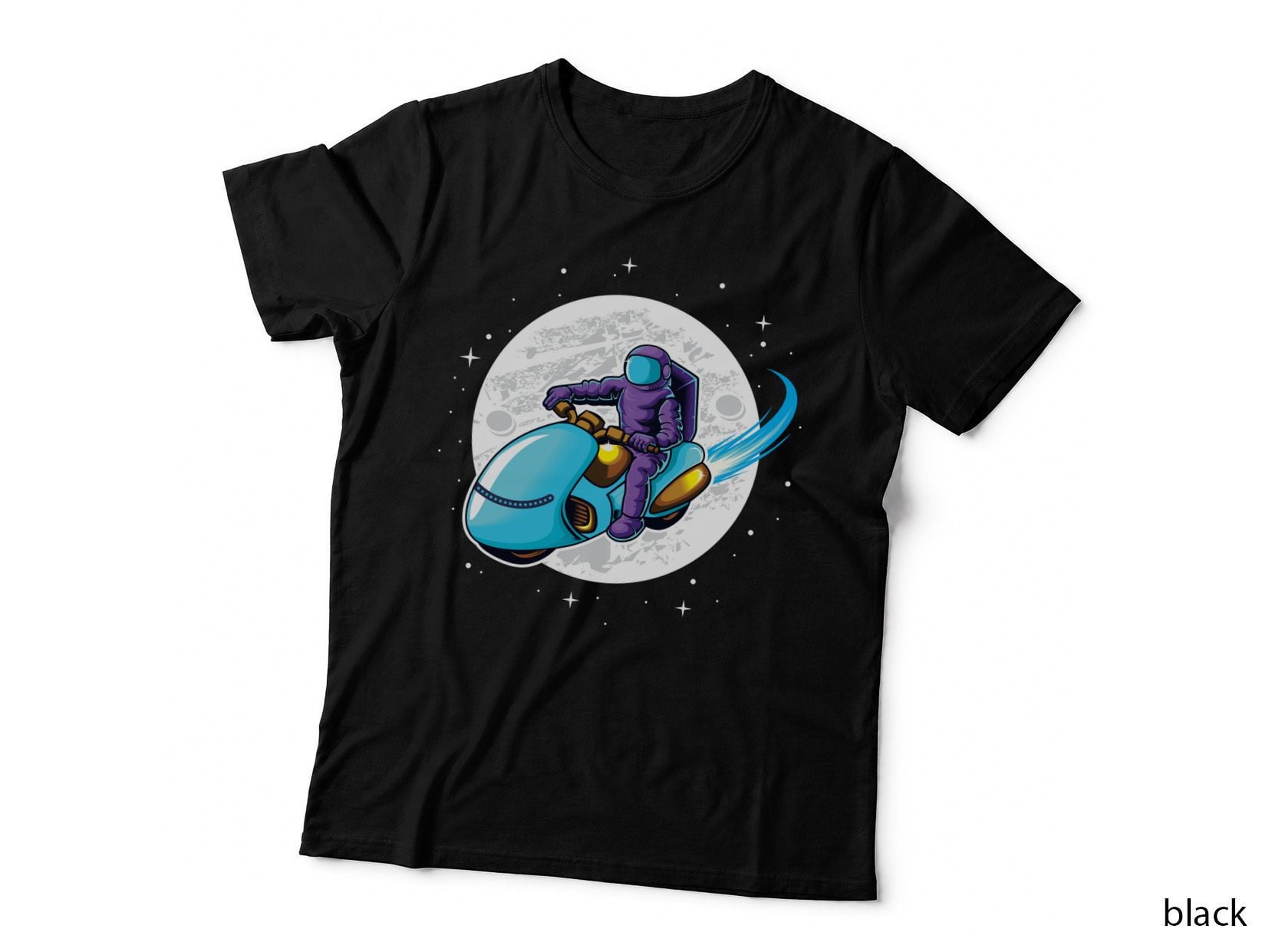 Astronaut on Spaceship Near Moon T-Shirt