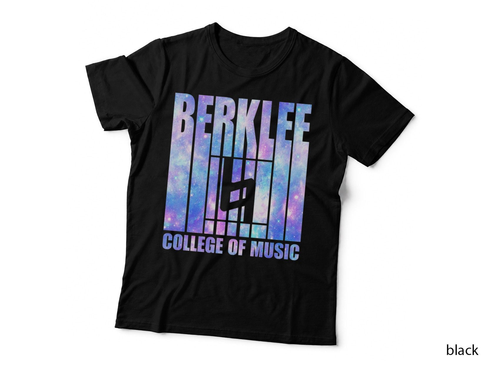 Berklee College of Music T-Shirt, Galaxy Print, Music Lover Style