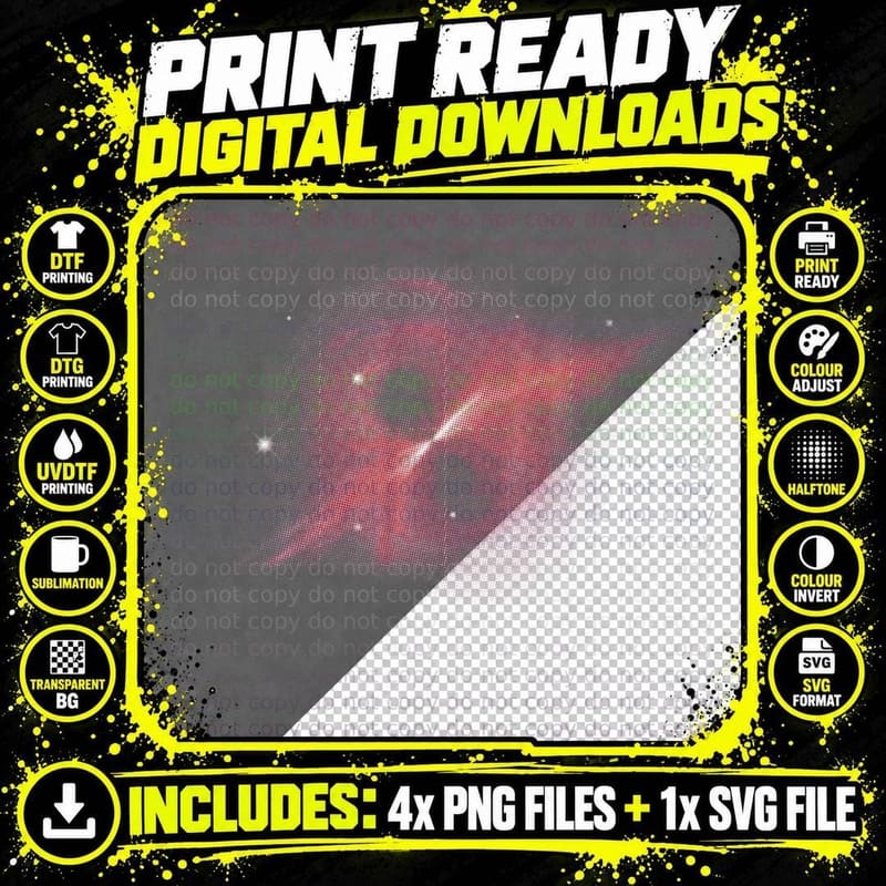 Black Hole Space Stars Galaxy Astronomy Universe T-Shirt Png SVG Digital Bundle