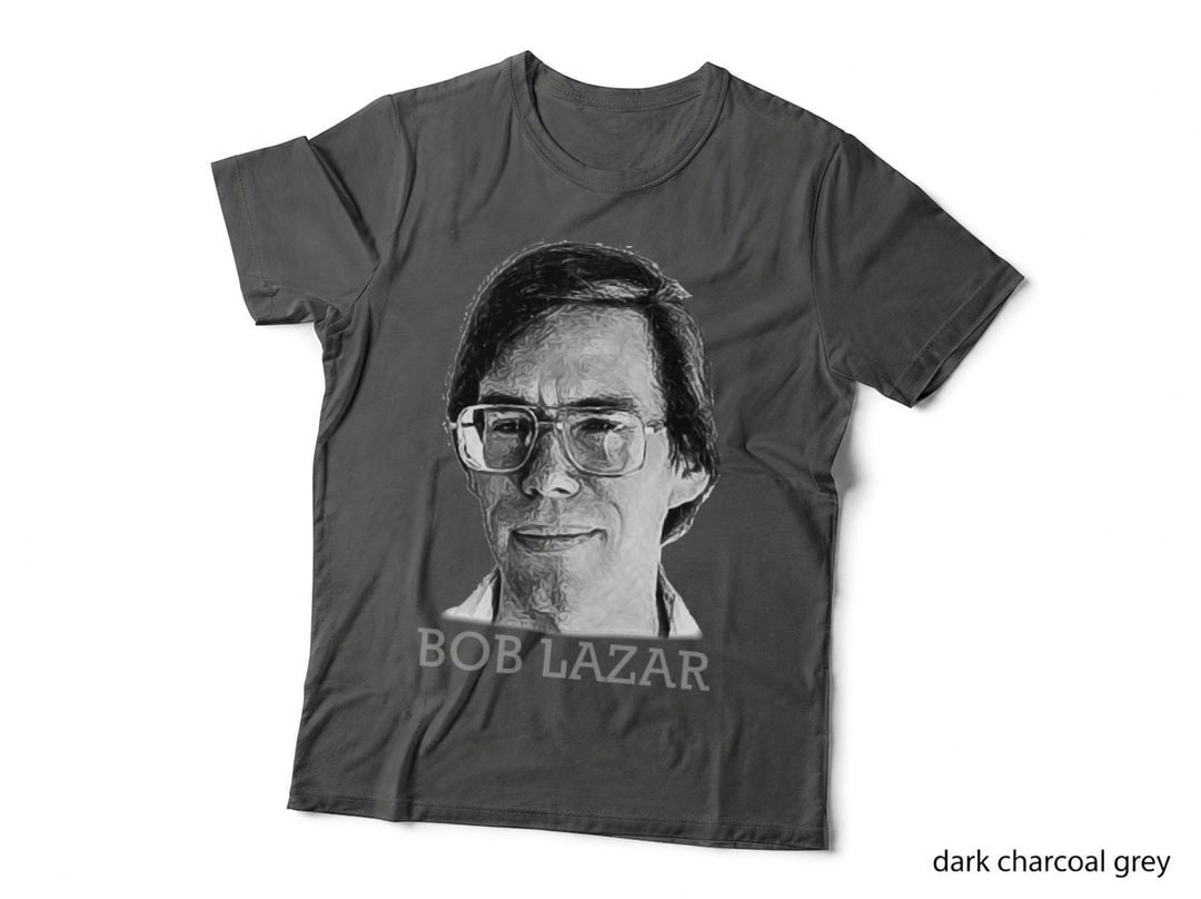 Bob Lazar Portrait T-Shirt, UFO Whistleblower Conspiracy, Area 51