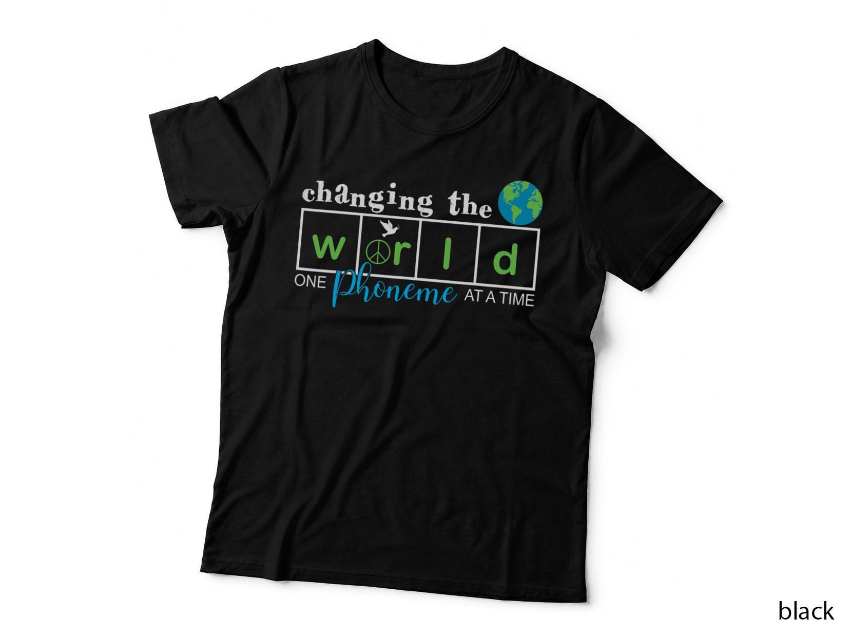 Changing the World One Phoneme at a Time Science of Reading T-Shirt