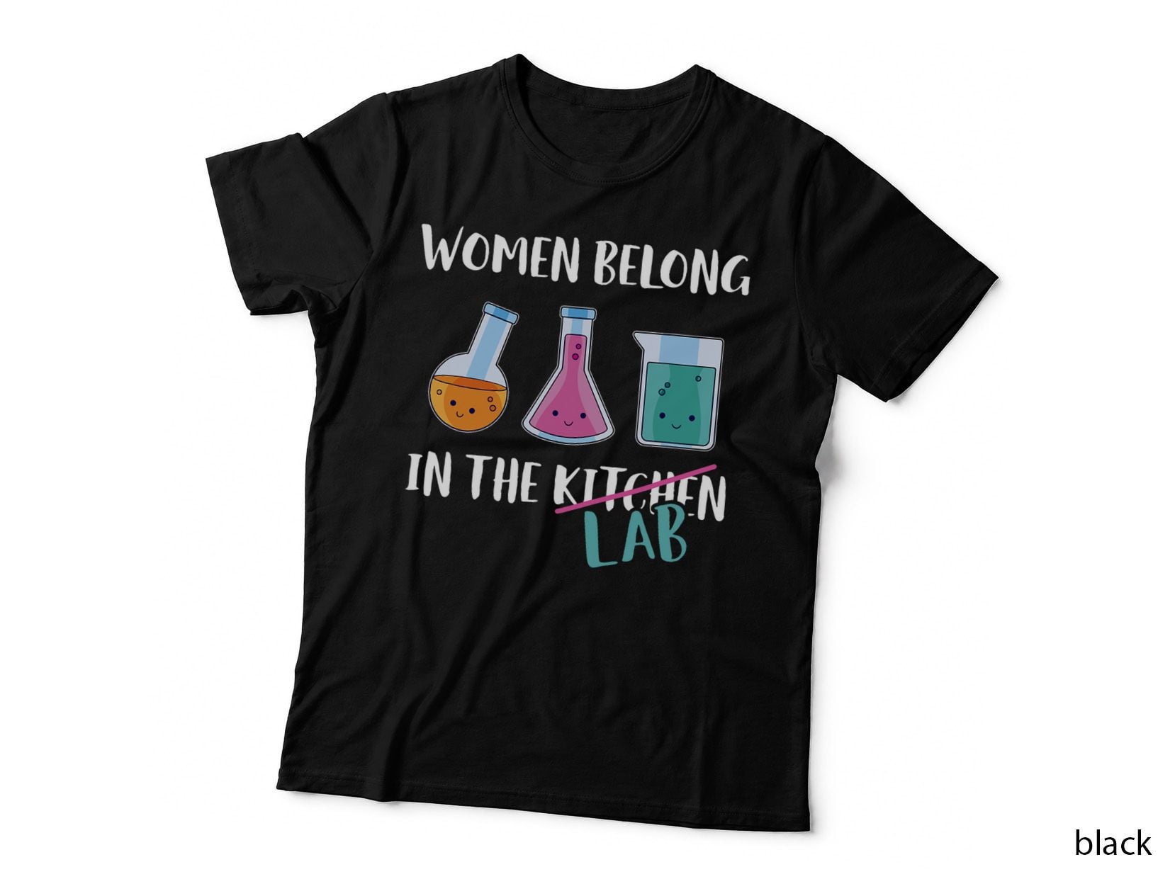 Chemistry Science Women Scientist Laboratory T-Shirt