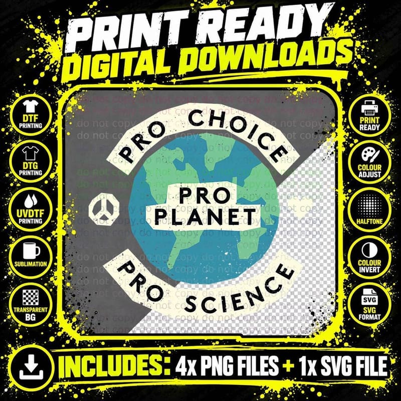Climate Change Environmentalist Earth Advocate Pro Png SVG Digital Bundle