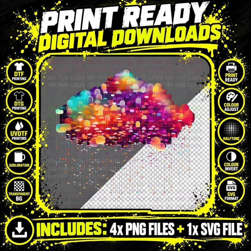 Cloud Computing Software Engineer Programmer Coding Png SVG Digital Bundle