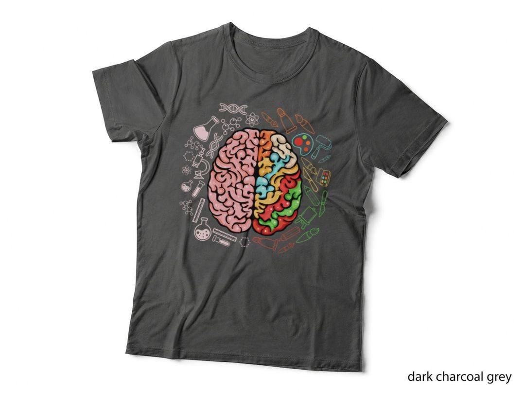 Colorful Brain Science Art Neuroscience Neurologist Design T-Shirt