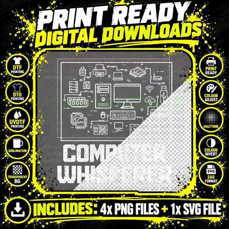 Computer Whisperer Science Programmer Coder Coding Png SVG Digital Bundle