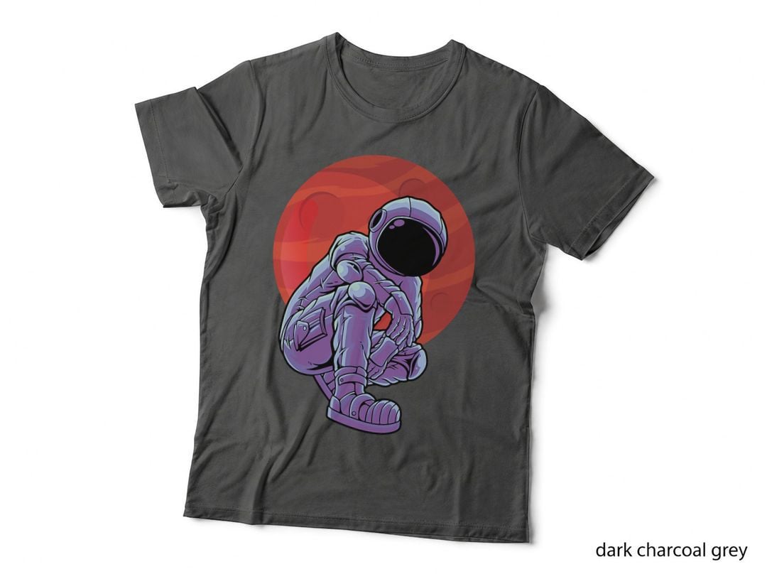 Cool Astronaut Mars Space Travel Planet T-Shirt