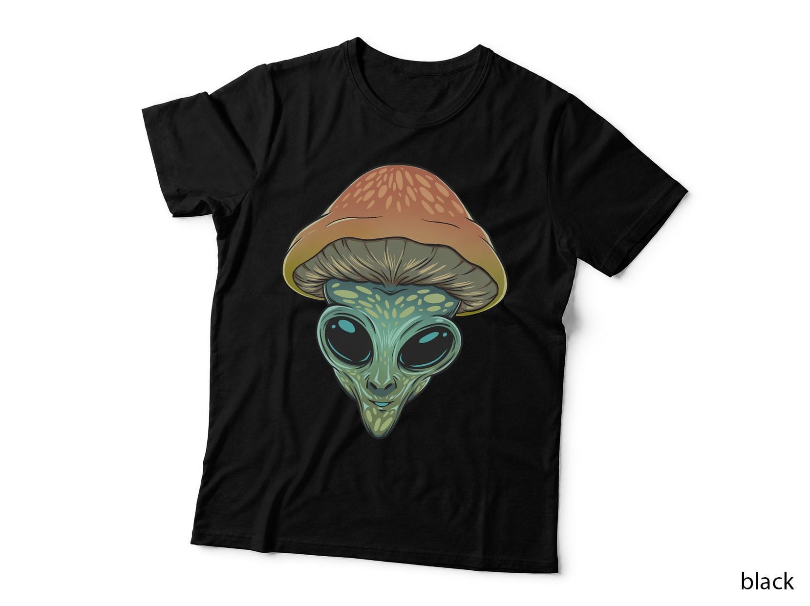 Cottagecore Mycology Mushroom Alien UFO Extraterrestrial T-Shirt