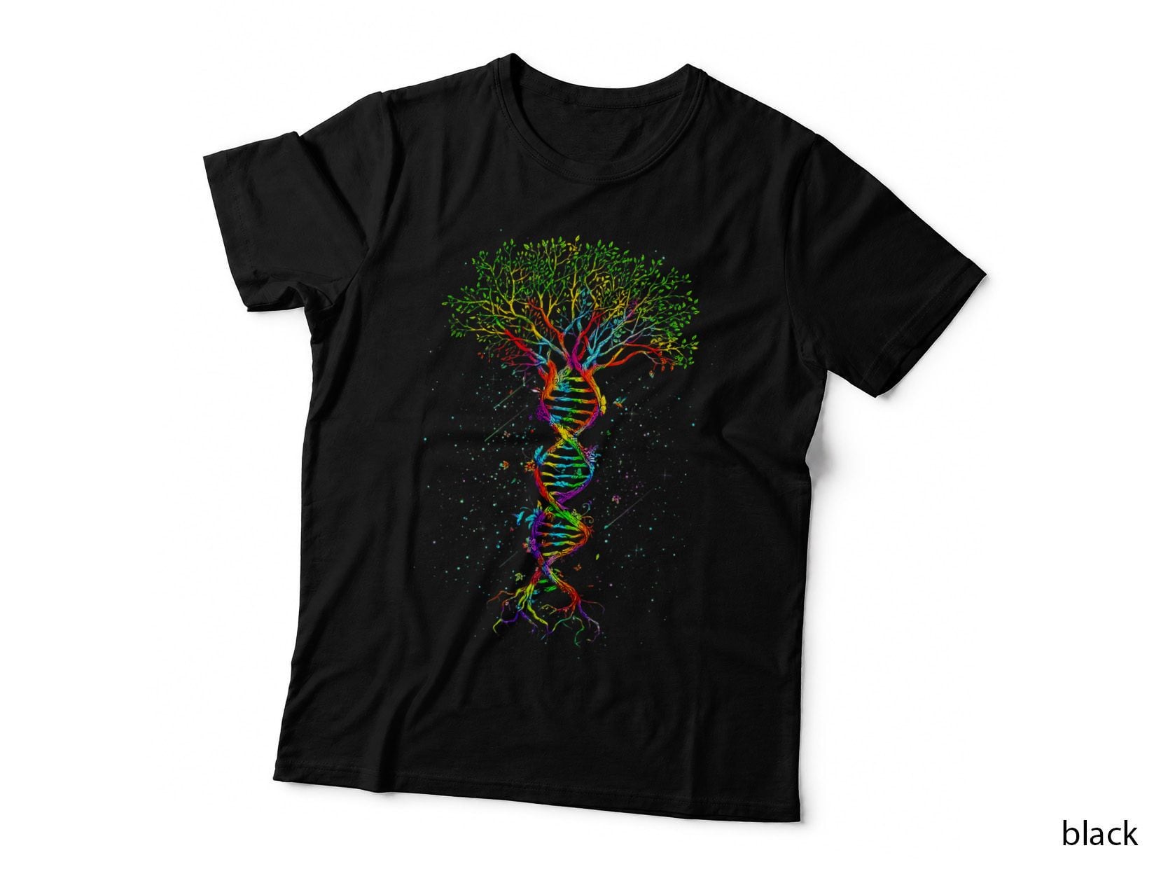 DNA Tree Life Genetics T-Shirt, Science Art Print, Earth Day Gift