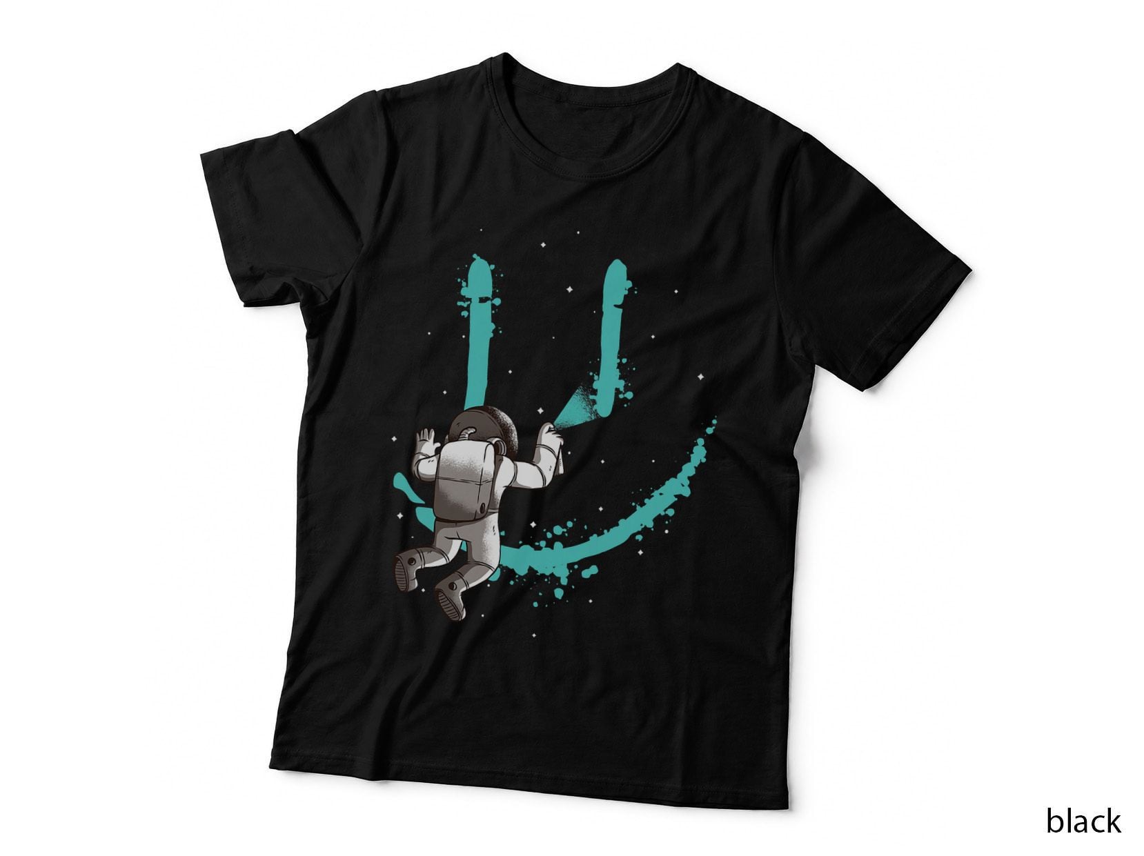 EDM Graffiti Astronaut Design Dance Rave Music Festival T-Shirt