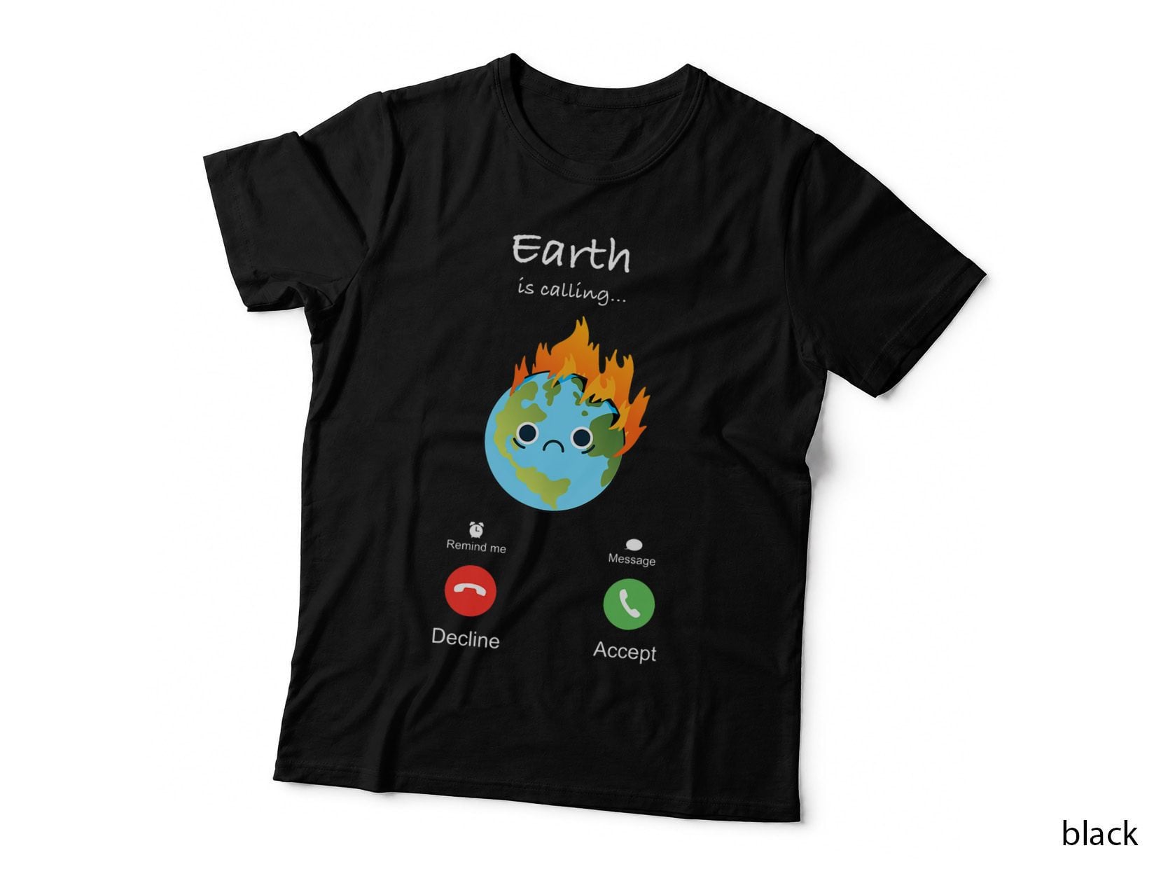 Earth Is Calling Anti Climate Change Planet Over Profit T-Shirt