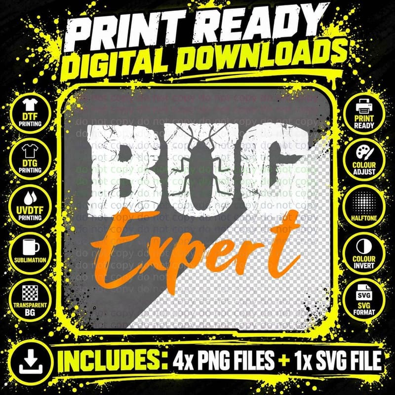 Entomologist Bug Expert Scientist Entomology Insect Png SVG Digital Bundle