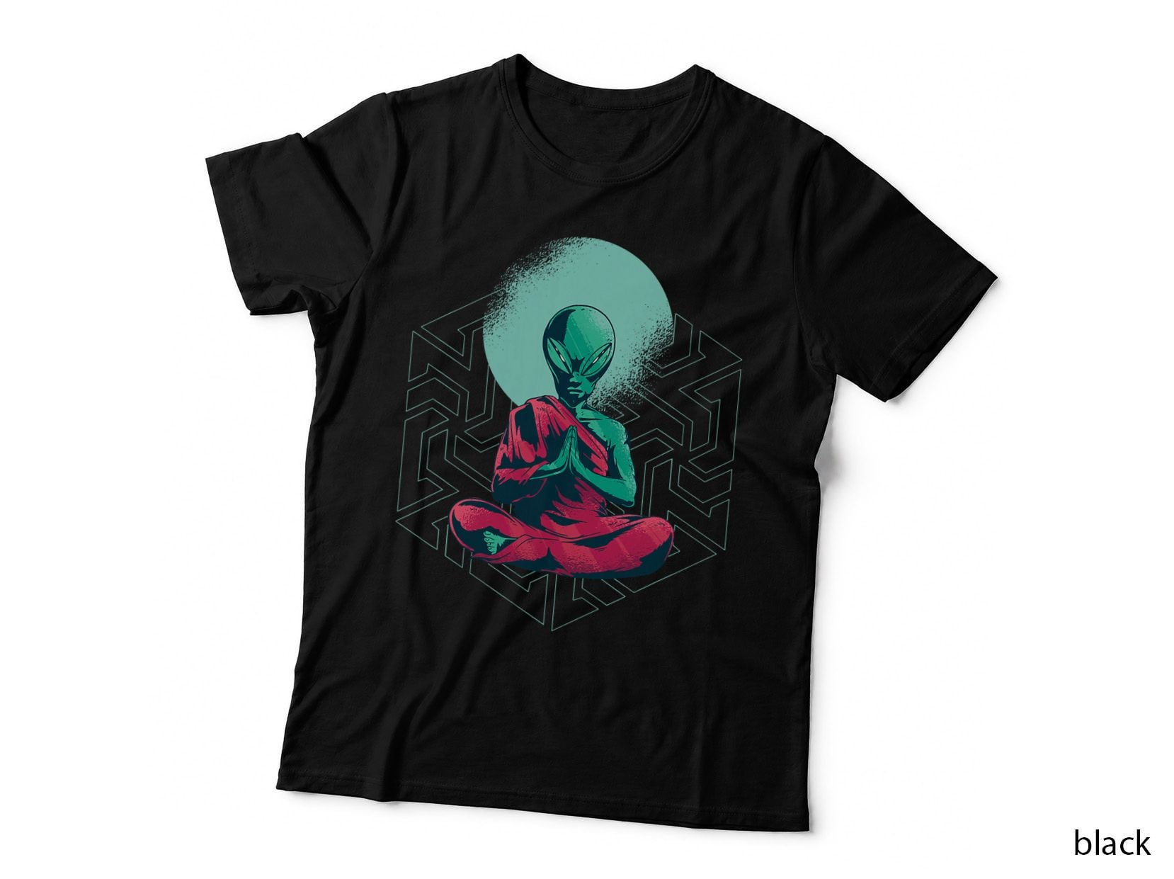 External Et Meditation Alien Buddhism Yoga Zen Tibet Gift T-Shirt
