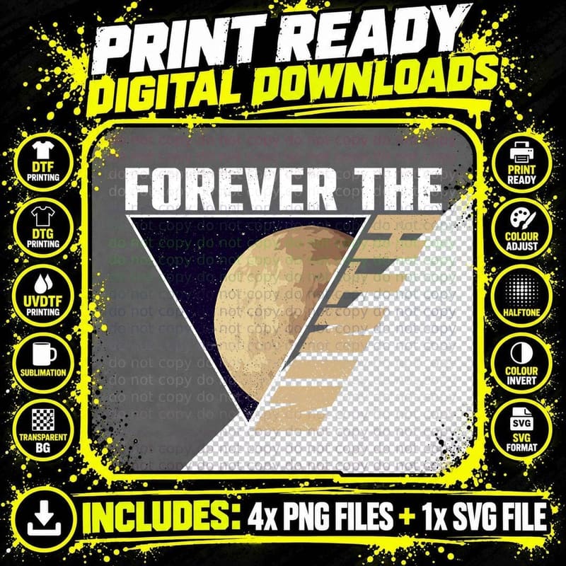 Forever the Ninth - Pluto Planet Space Lover T-Shirt Png SVG Digital Bundle