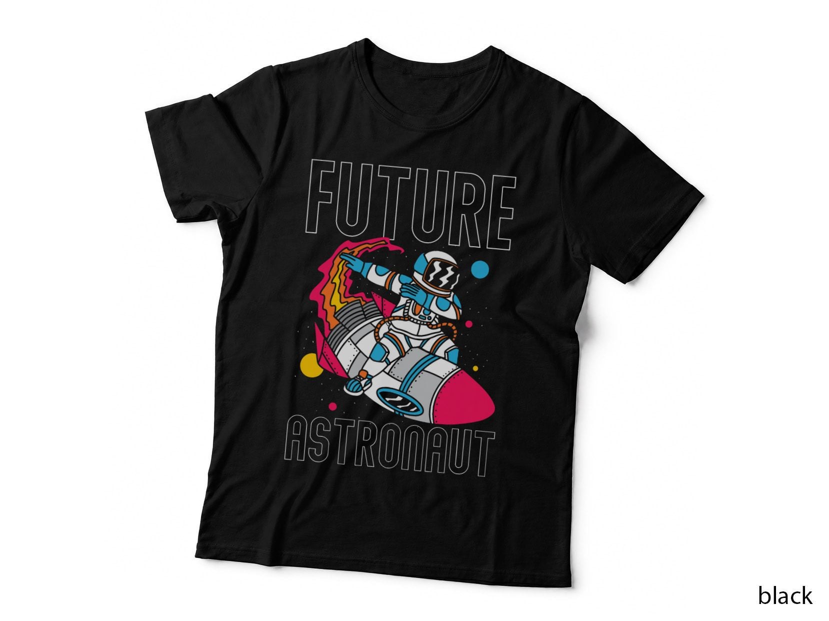 Future Astronaut Space Astronomy Rocket Planets T-Shirt