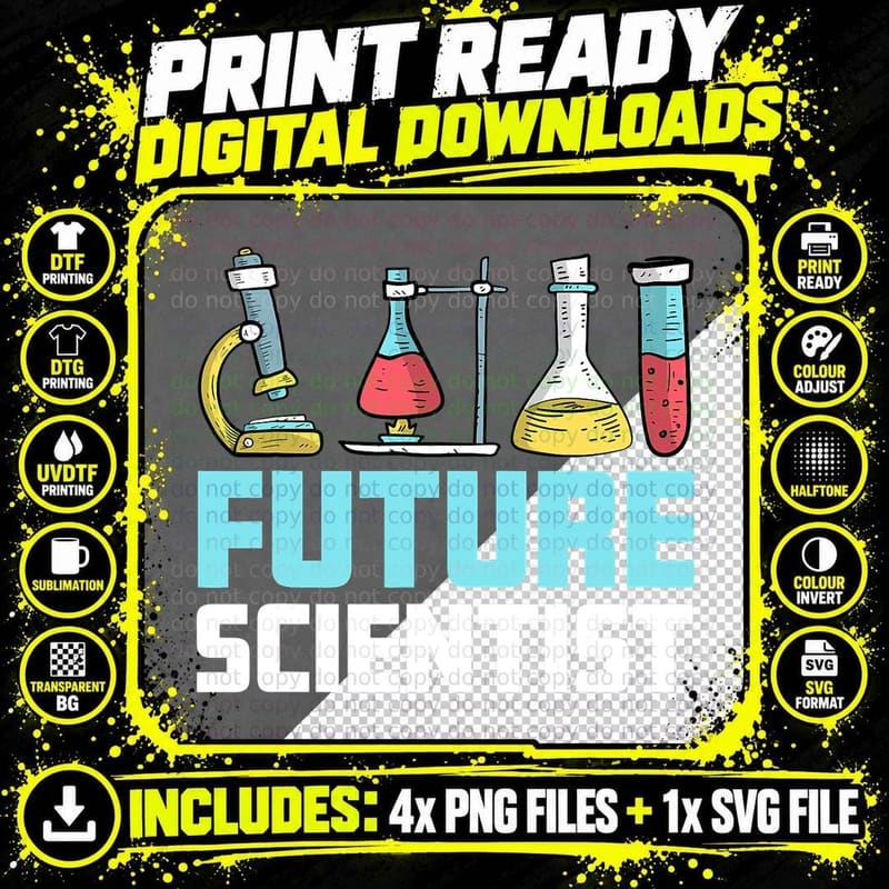 Future Scientist Biology Science Lover Science Love Png SVG Digital Bundle