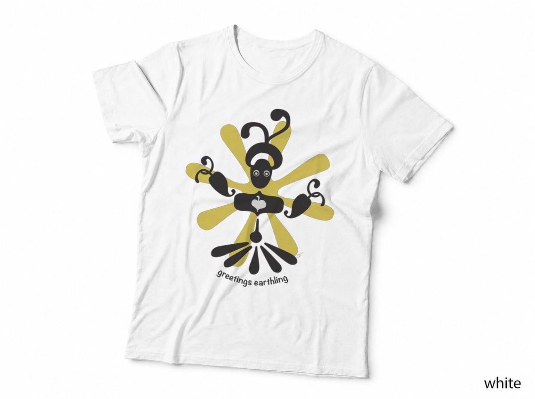 Greetings Earthling Alien T-Shirt