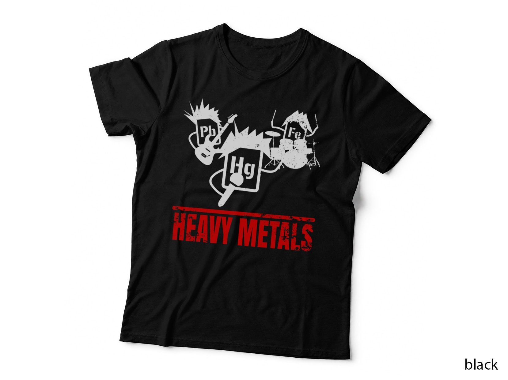Heavy Metals Chemistry Periodic Table Red T-Shirt