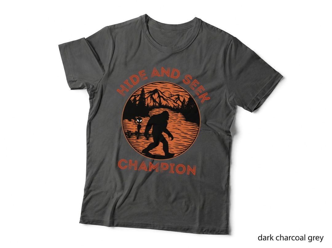 Hide and Seek Champion Bigfoot and Alien Undefeated T-Shirt