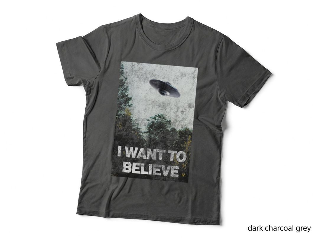 I Want to Believe Area 51 UFO Alien Abduction, Alien T-Shirt