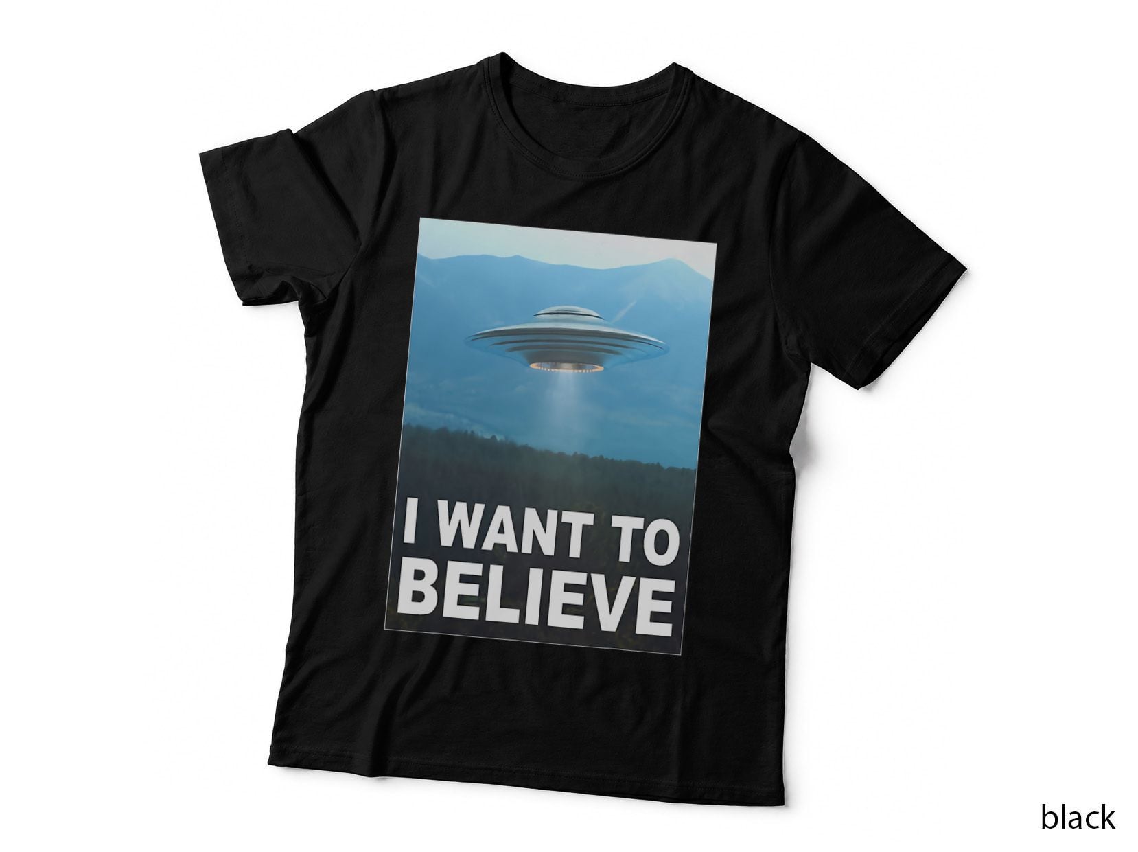 I Want to Believe Shirt Alien Believers Space UFO Lovers T-Shirt