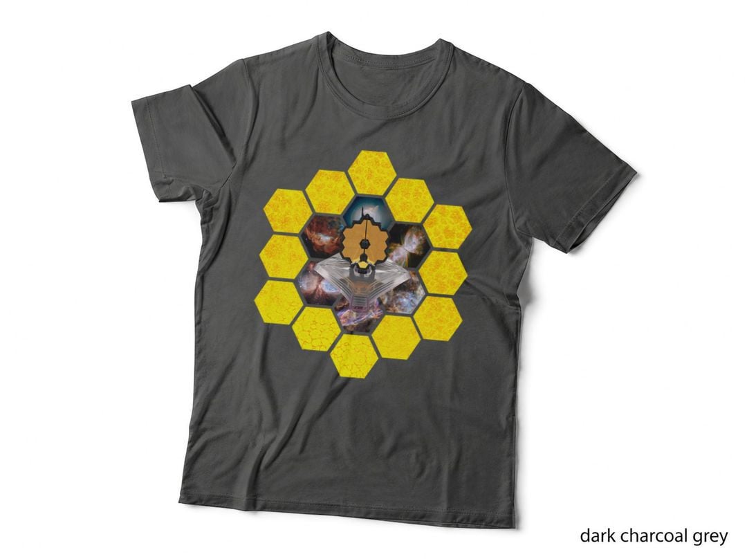 James WEBB Space Telescope Mirrors Abstract Yellow JWST T-Shirt