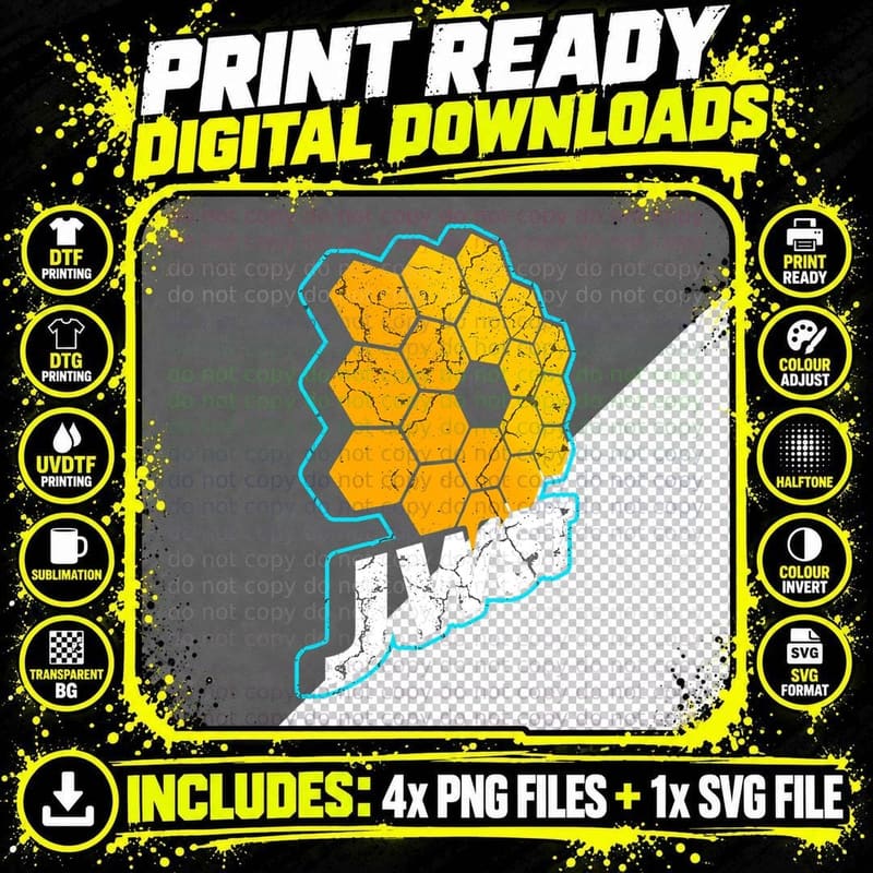 James Webb Space Telescope JWST Astronomy Science T-Shirt Png SVG Digital Bundle