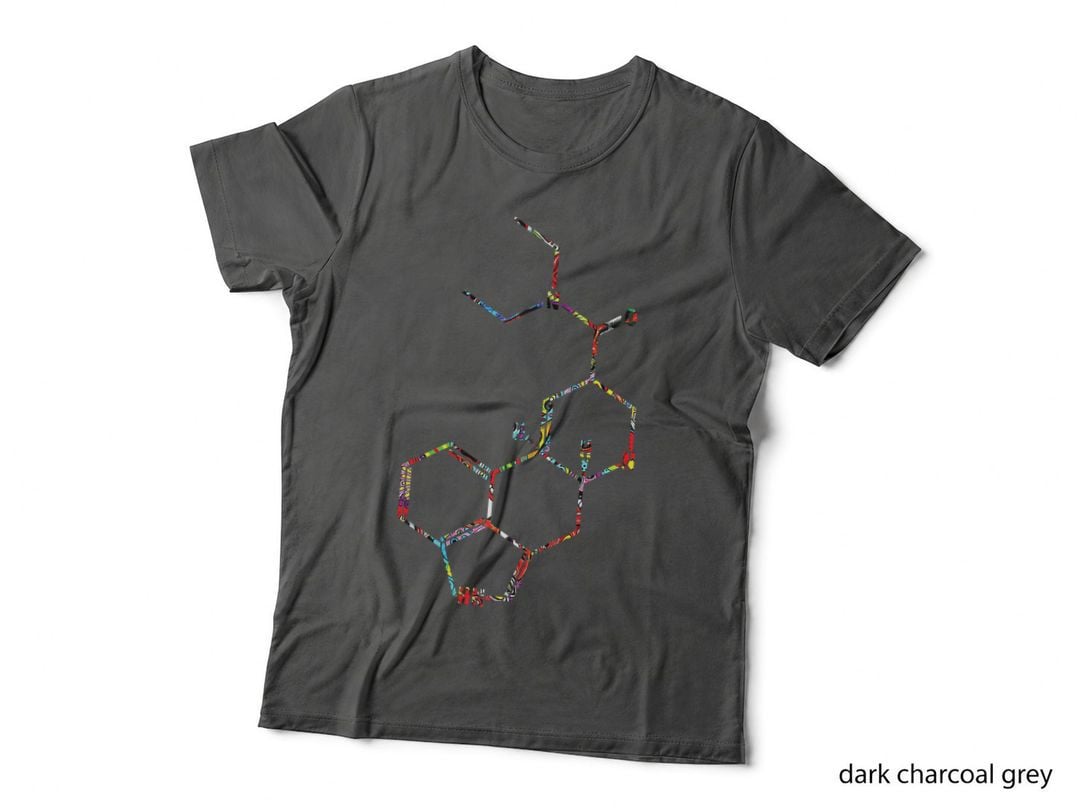 LSD Molecule Trippy T-Shirt C20h25n3o Chemistry Tshirt