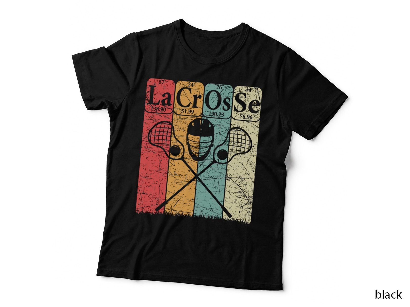 Lacrosse Periodic Table Elements Nerd Lacrosse Player T-Shirt
