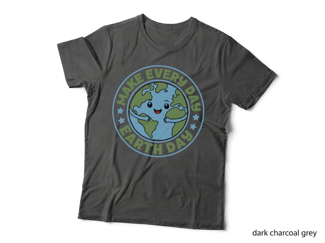 Make Every Day Earth Day Earth Day T-Shirt, Earth Day Cartoon Planet Graphic