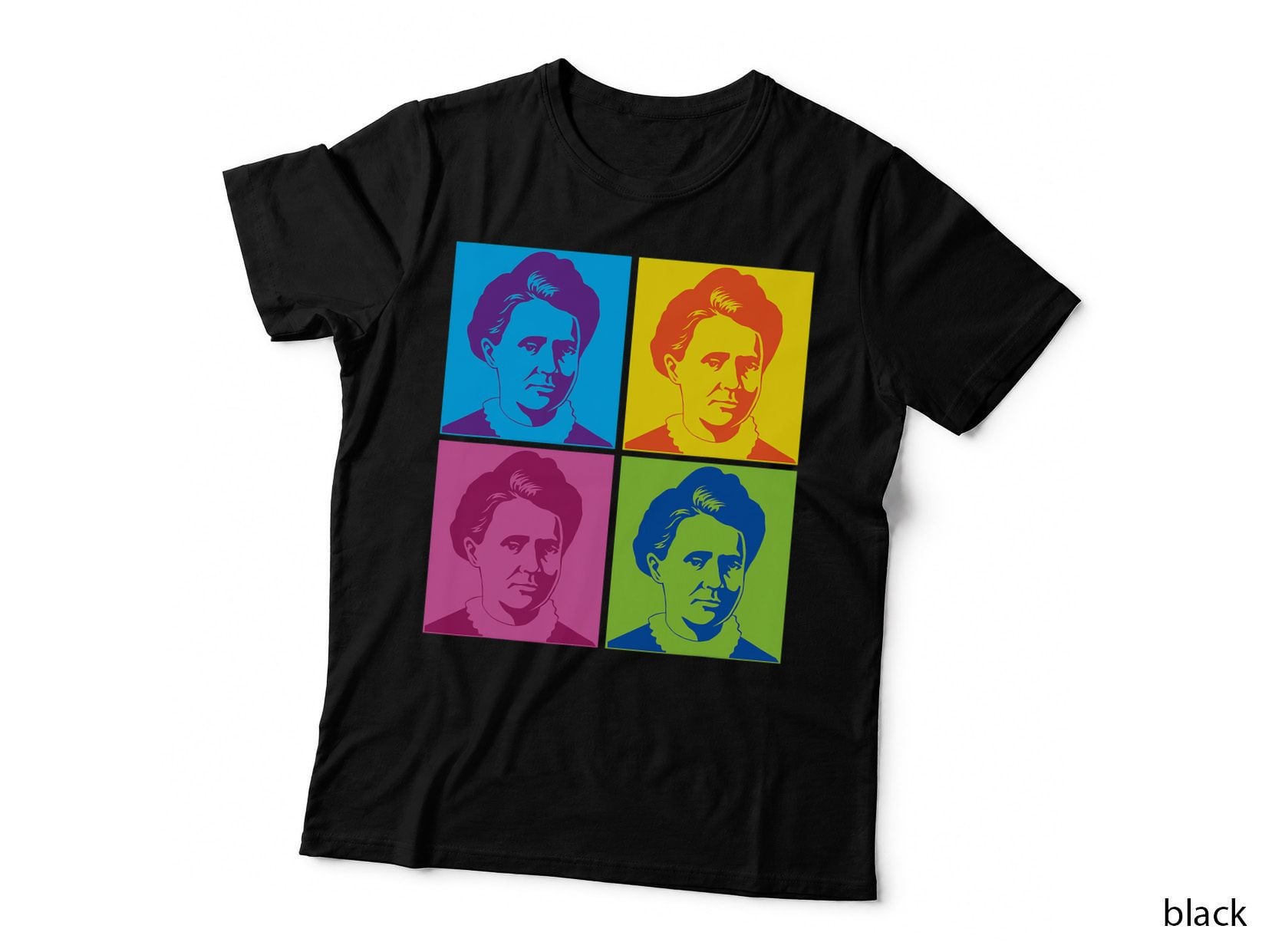 Marie Curie Tshirt Pop Art Science STEM Novelty Hipster Gift T-Shirt