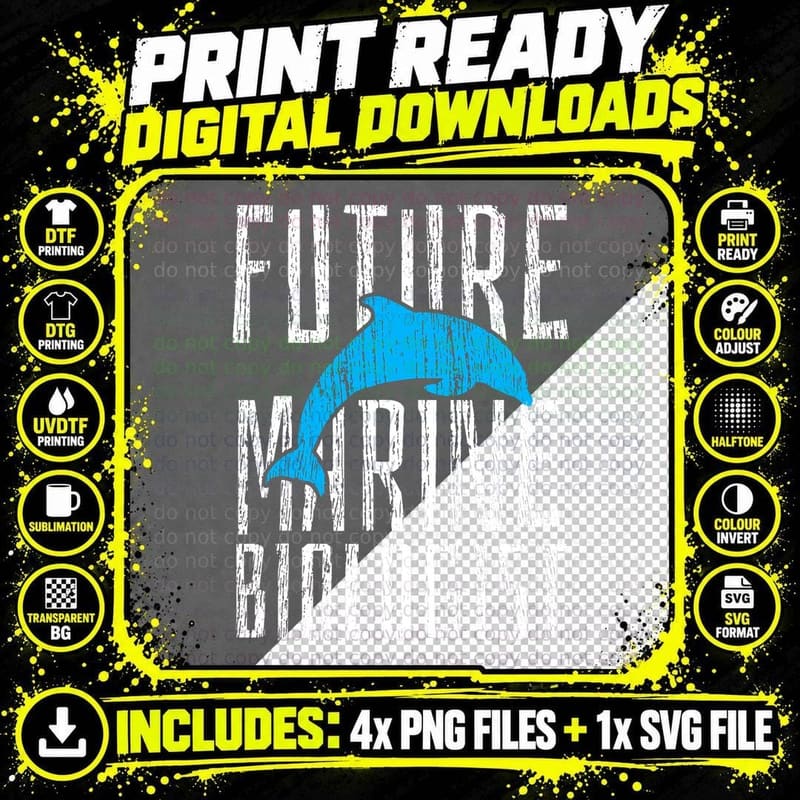 Marine Biology Future Biologist T-Shirt, Science Apparel Png SVG Digital Bundle