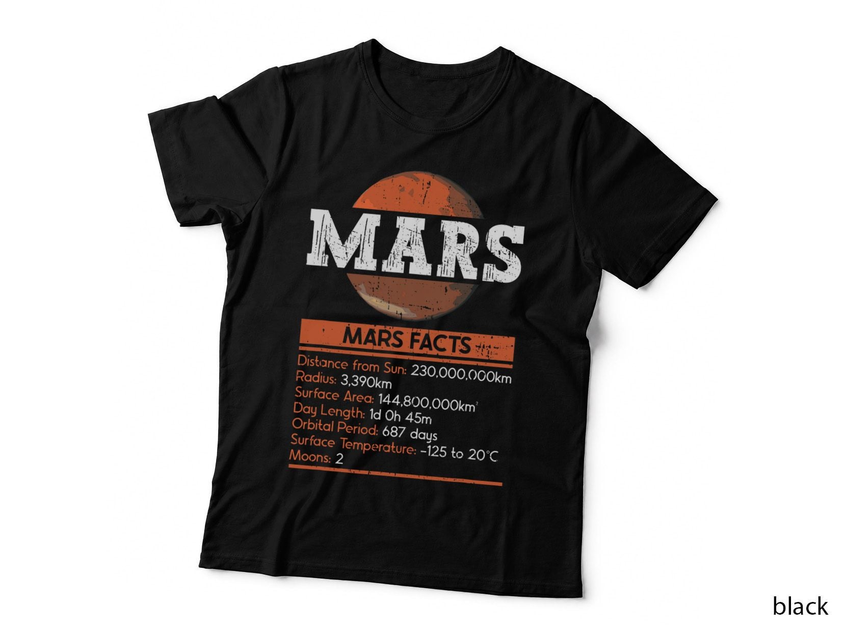 Mars Facts - Mars Planet Space Lover T-Shirt