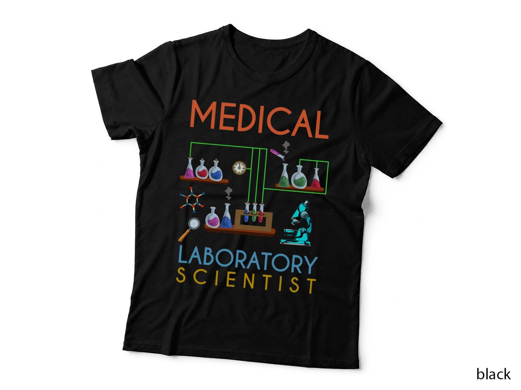 Med Science Lab Nerd Technician Medical Laboratory Scientist T-Shirt