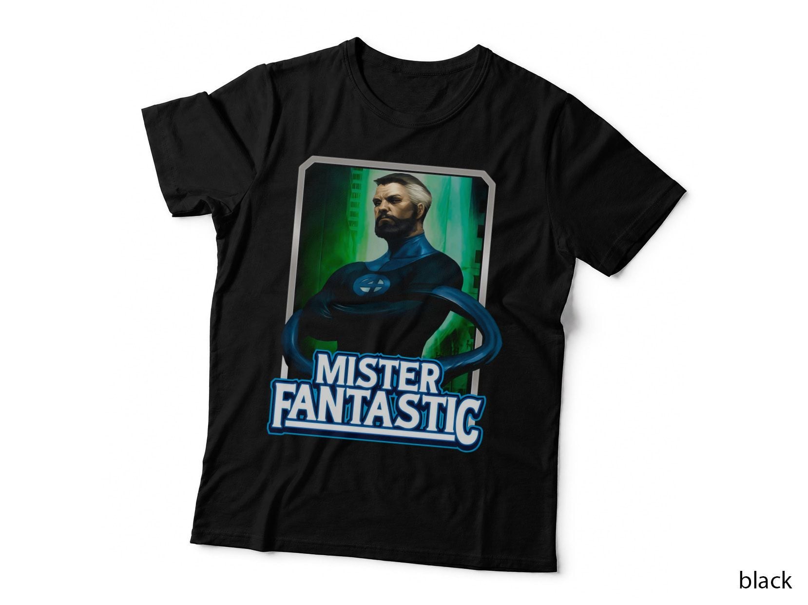 Mister Fantastic Blue Inventor Scientist Superhero T-Shirt