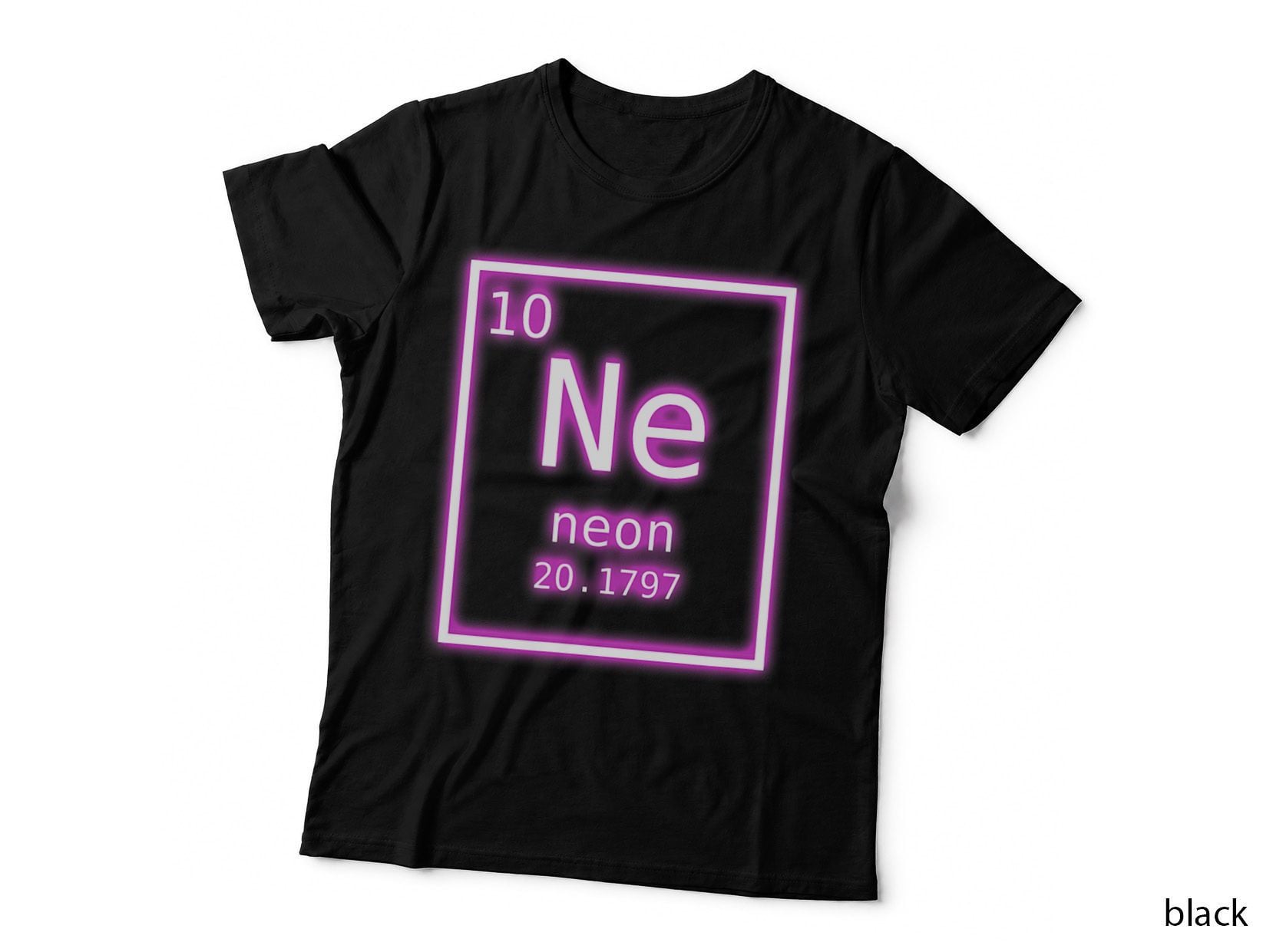 Neon Element Purple Periodic Table Chemistry Nerd Science T-Shirt