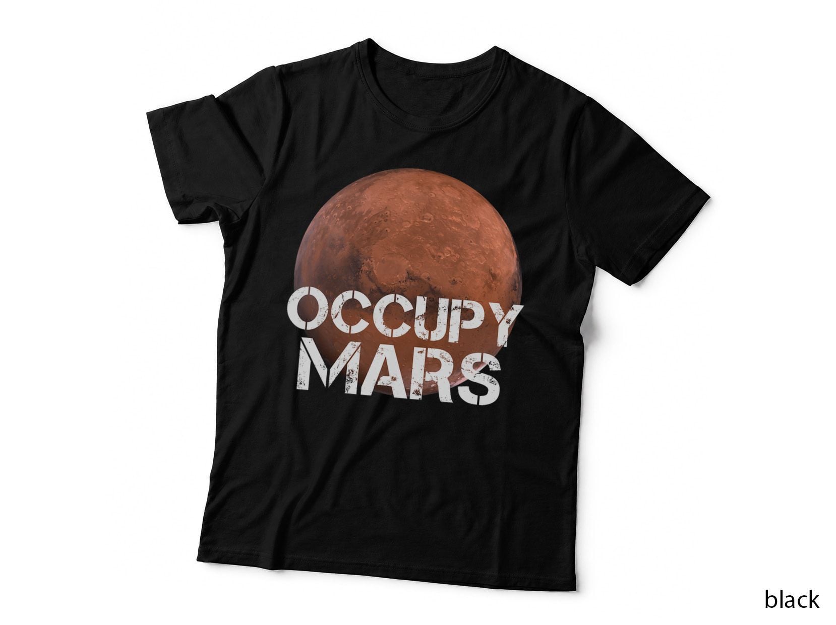 Occupy Mars Terraforming Planet Solar System Astronomy Space T-Shirt