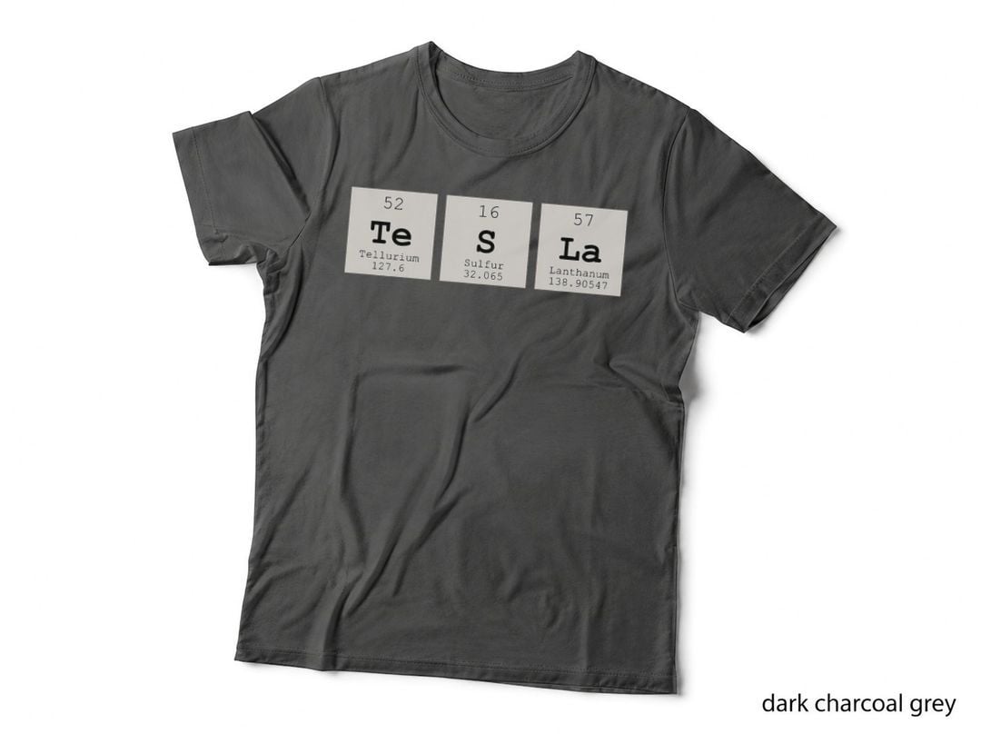 Periodic Table Tesla Shirt T-Shirt