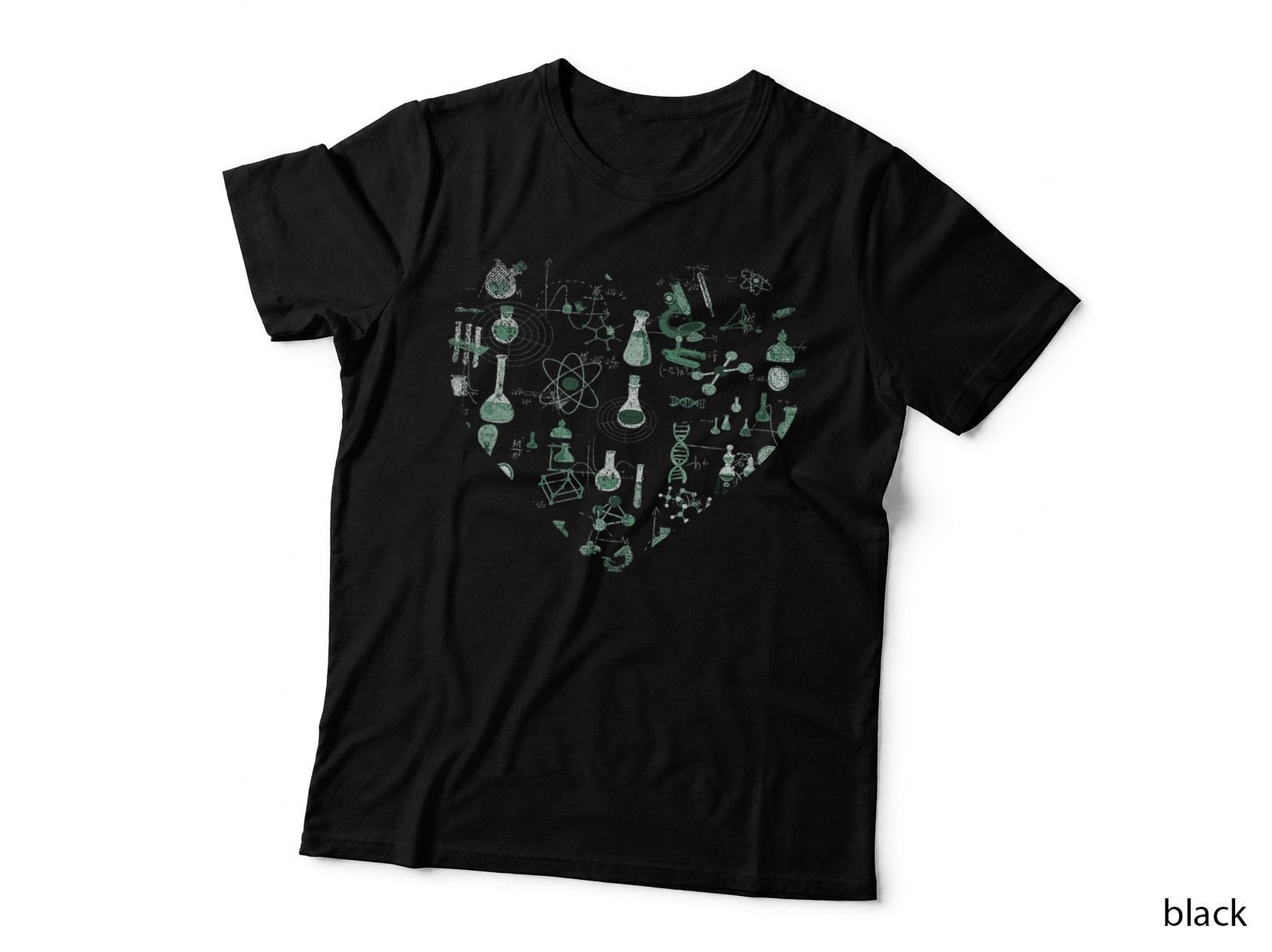 Physicist Geek Science Lover Gift Scientist Heart Physics T-Shirt
