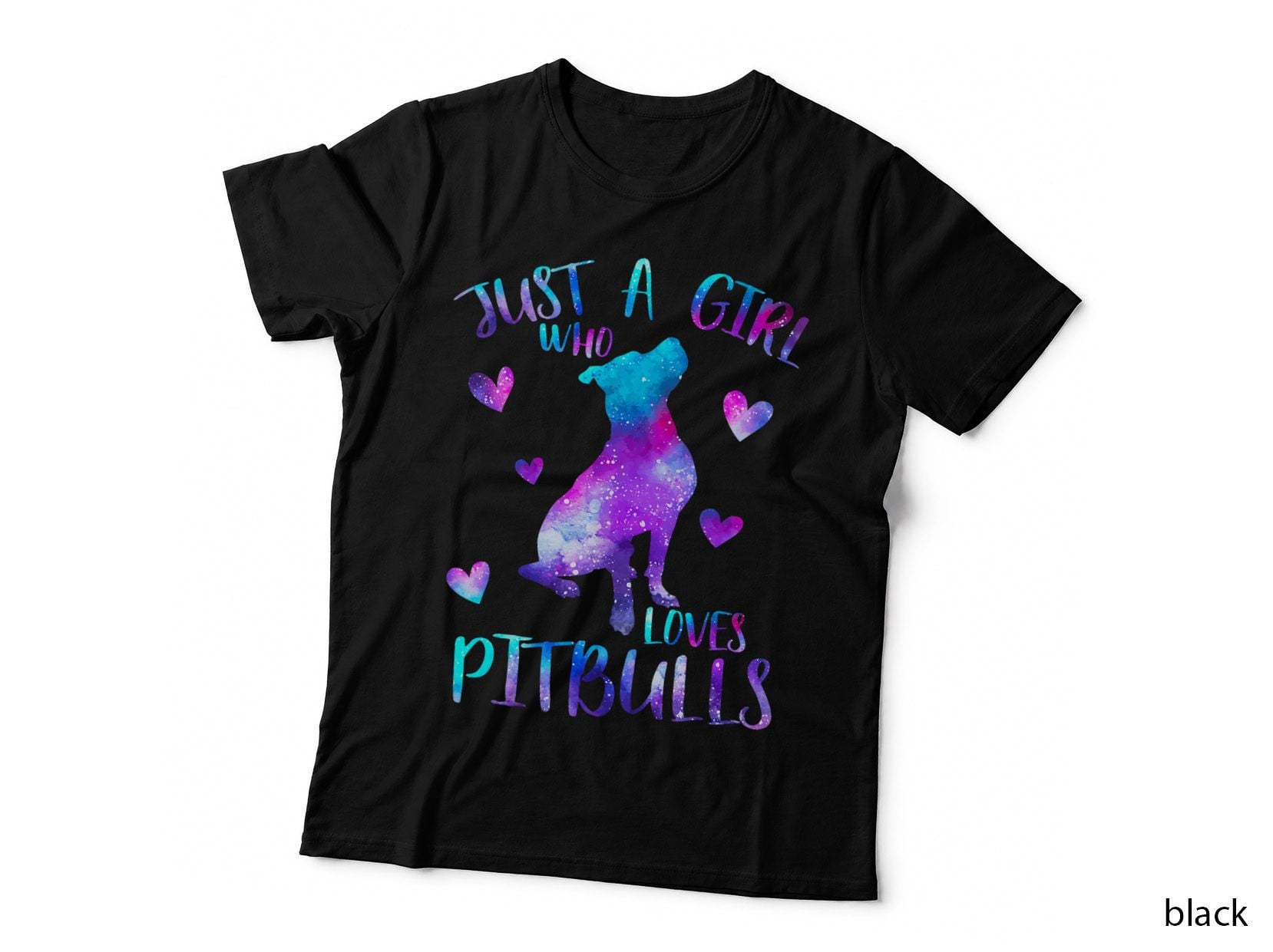 Pitbull Lover T-Shirt, Galaxy Print, Pet Owner Apparel