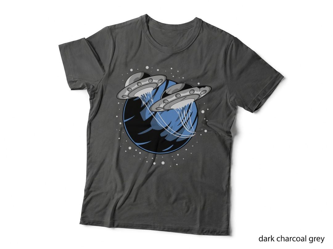 Planet Ufo Space Alien Stars T-Shirt