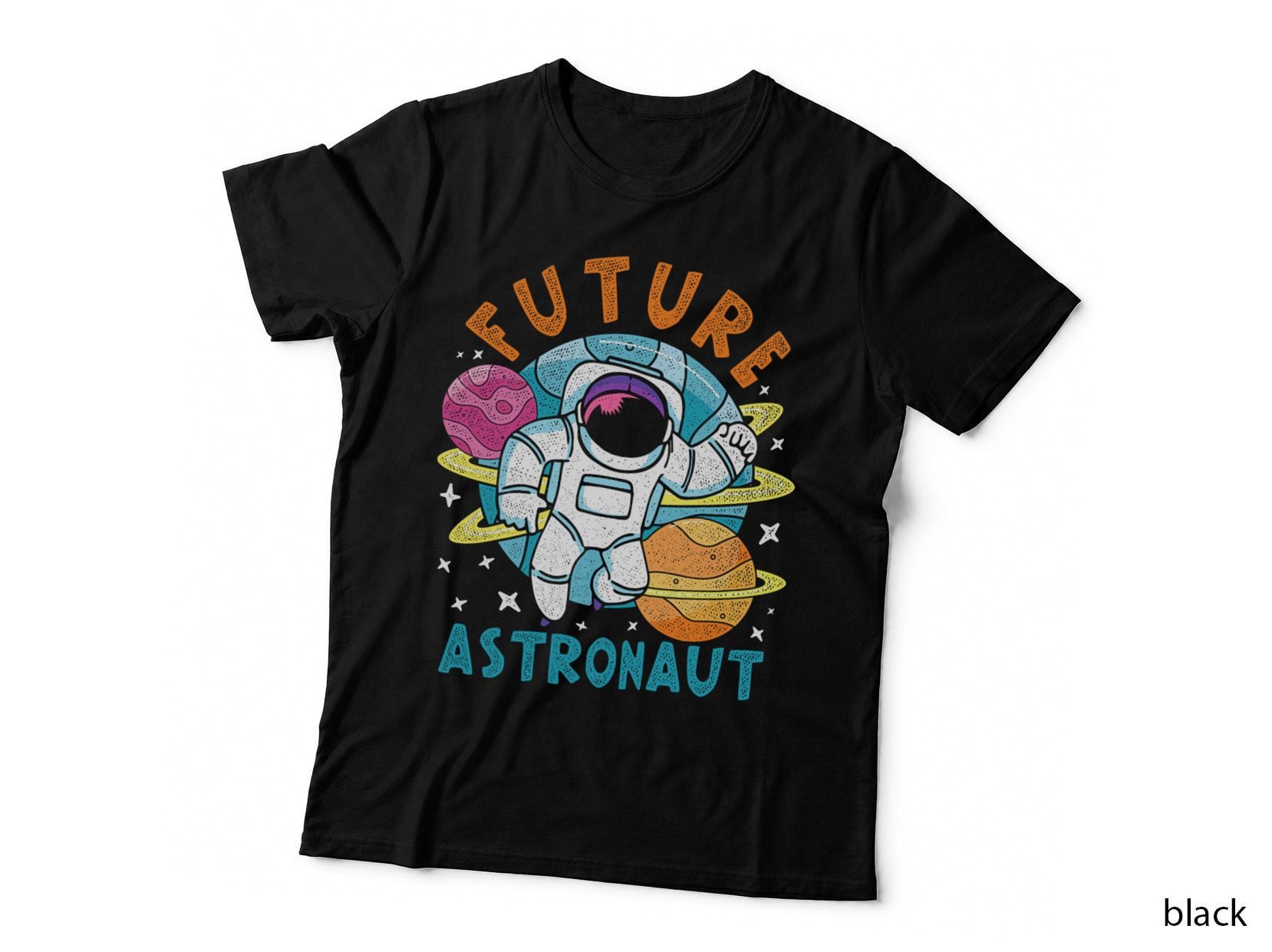 Planets Space Science Astronomy Lover Kids Future Astronaut T-Shirt