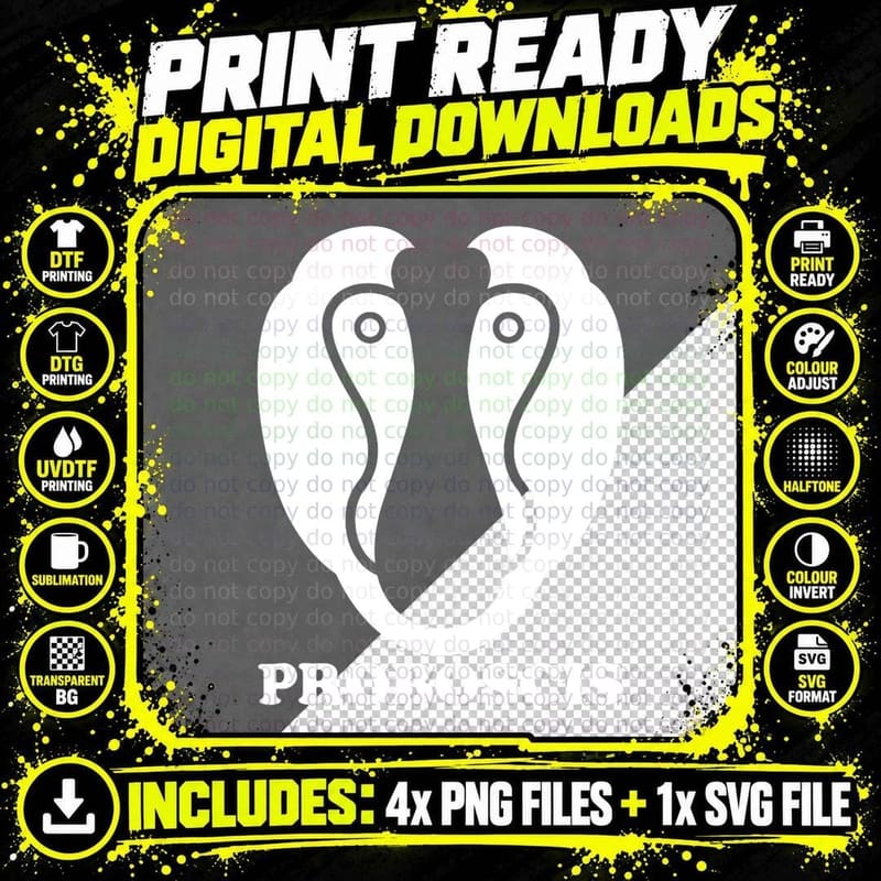 Proboscis Monkey T-Shirt, Primatology Nature Print Png SVG Digital Bundle