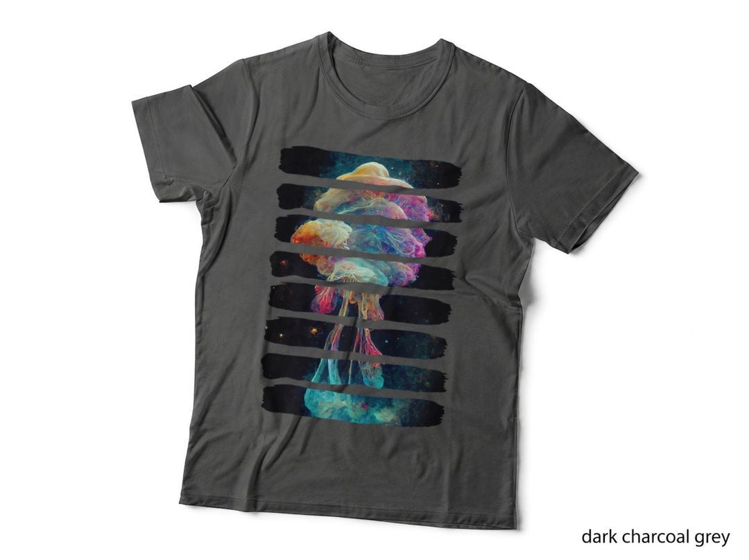 Psychedelic Jellyfish in Space Colorful Nebula Galaxy Cosmic T-Shirt