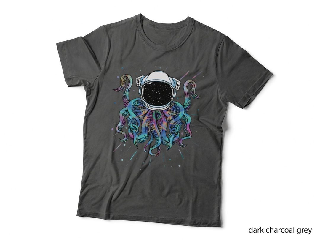 Psychedelic Octopus Outer Space Kraken Cosmic Universe T-Shirt