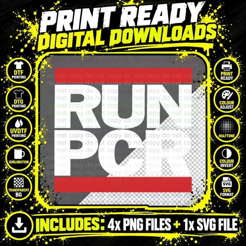 RUN PCR - Laboratory, Biotechnology, DNA Png SVG Digital Bundle