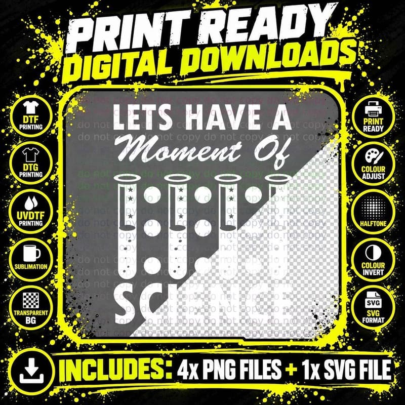 Science Quote Chemistry Biology Saying Physics Scientist Png SVG Digital Bundle